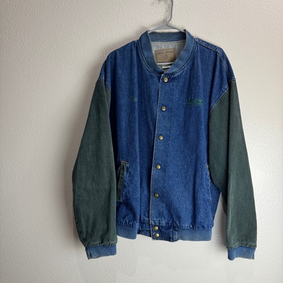 Other - Three Rivers Authetic Denim Varsity Jacket Size XL Vintage